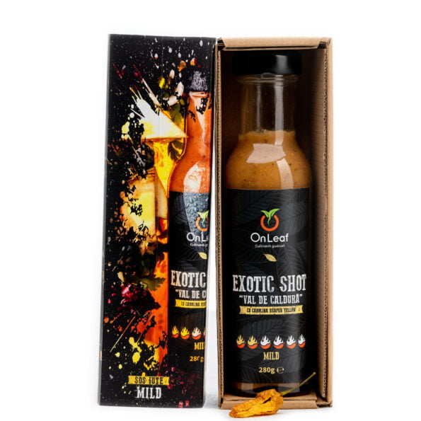 Sos Iute EXOTIC SHOT Mild, cu Carolina Reaper Yellow